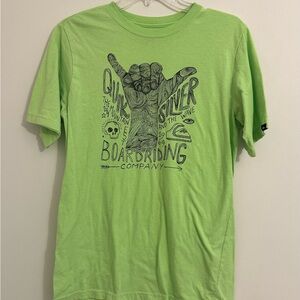 Quiksilver Men's Green Graphic T-Shirt